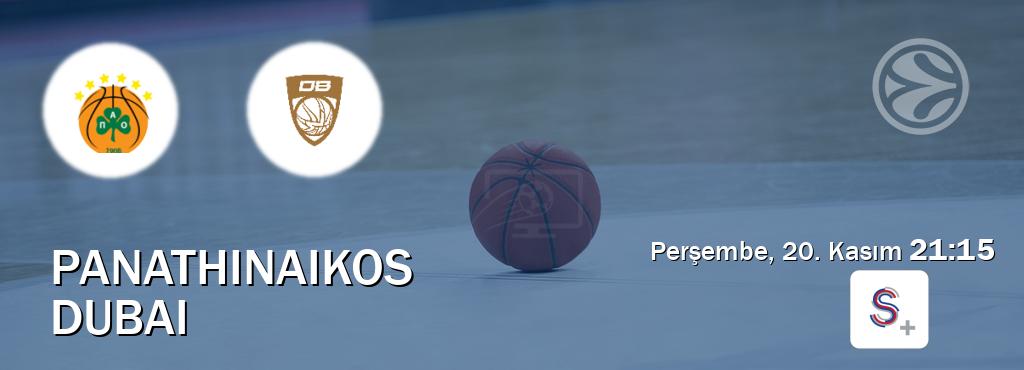 Karşılaşma Panathinaikos - Dubai S Sport +'den canlı yayınlanacak (Perşembe, 20. Kasım  21:15).