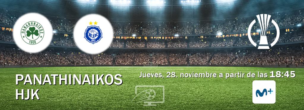 El partido entre Panathinaikos y HJK será retransmitido por Movistar Liga de Campeones  (jueves, 28. noviembre a partir de las  18:45).