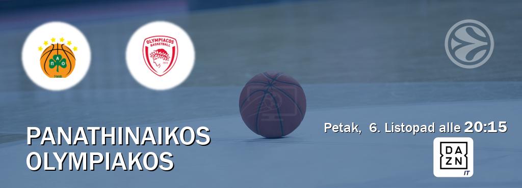 Il match Panathinaikos - Olympiakos sarà trasmesso in diretta TV su DAZN Italia (ore 20:15)