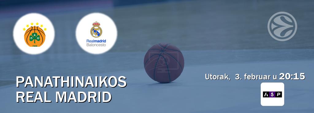 Izravni prijenos utakmice Panathinaikos i Real Madrid pratite uživo na Arena Premium 5 (utorak,  3. februar u  20:15).