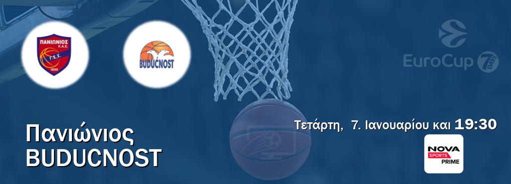 Παρακολουθήστ ζωντανά Πανιώνιος - Buducnost από το Nova Sports Prime (19:30).