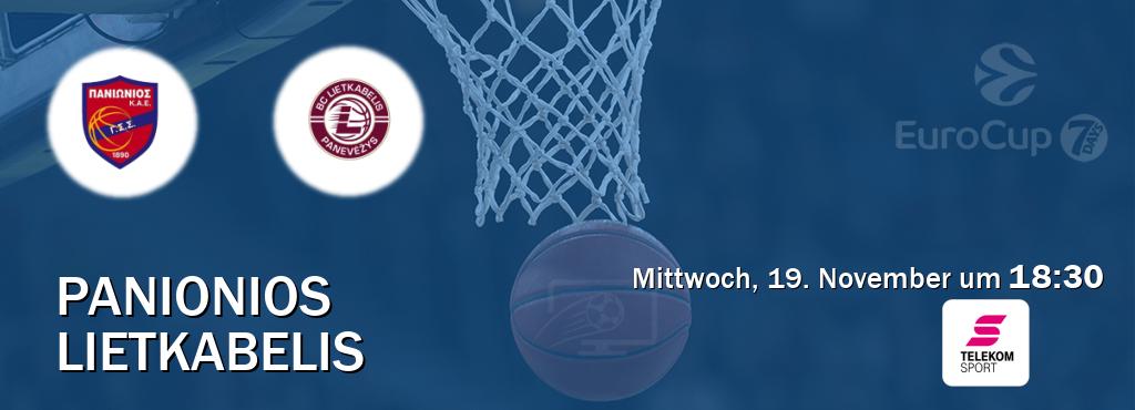 Das Spiel zwischen Panionios und Lietkabelis wird am Mittwoch, 19. November um  18:30, live vom Magenta Sport übertragen.