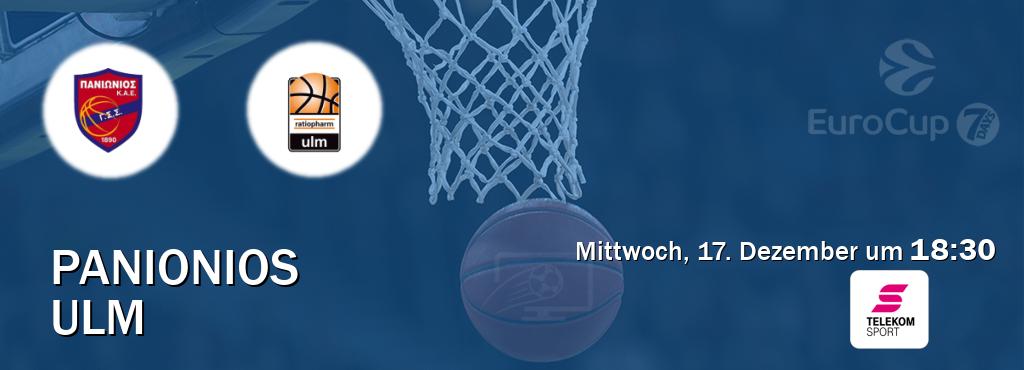 Das Spiel zwischen Panionios und Ulm wird am Mittwoch, 17. Dezember um  18:30, live vom Magenta Sport übertragen.