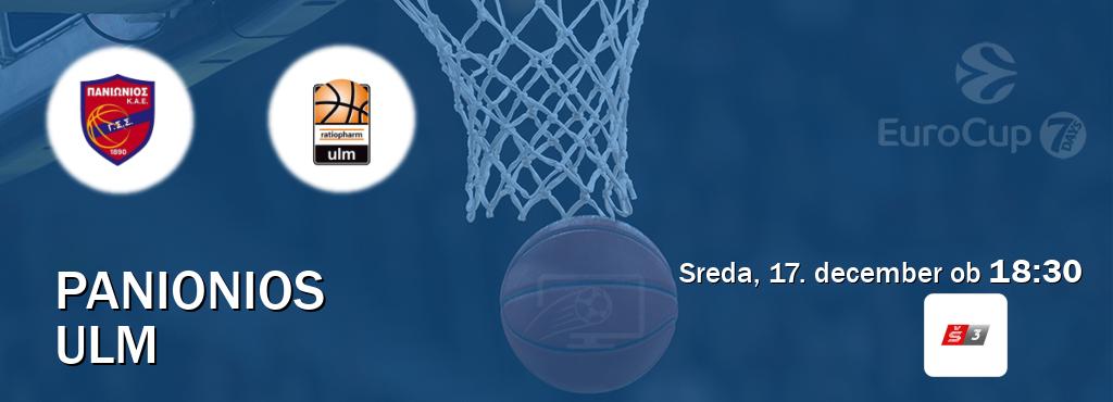 Panionios in Ulm v živo na Sport TV 3. Prenos tekme bo v sreda, 17. december ob 18:30 Panionios in Ulm v živo na Sport TV 3. Prenos tekme bo v sreda, 17. december ob 18:30