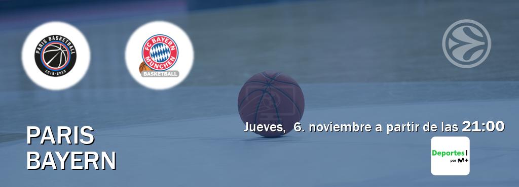 El partido entre Paris y Bayern será retransmitido por Movistar Deportes (jueves, 6. noviembre a partir de las 21:00). El partido entre Paris y Bayern será retransmitido por Movistar Deportes (jueves, 6. noviembre a partir de las 21:00).