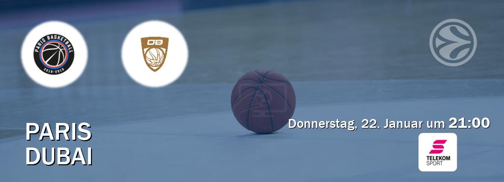 Das Spiel zwischen Paris und Dubai wird am Donnerstag, 22. Januar um  21:00, live vom Magenta Sport übertragen.