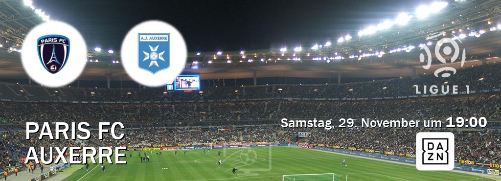 Das Spiel zwischen Paris FC und Auxerre wird am Samstag, 29. November um 19:00, live vom DAZN übertragen. Das Spiel zwischen Paris FC und Auxerre wird am Samstag, 29. November um 19:00, live vom DAZN übertragen.