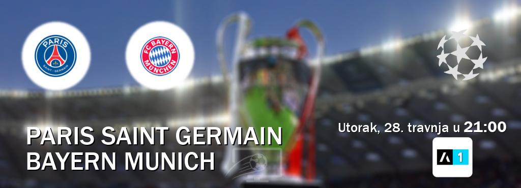 Izravni prijenos utakmice Paris Saint Germain i Bayern Munich pratite uživo na Arena Sport 1 (utorak, 28. travnja u  21:00).