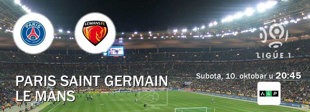 Izravni prijenos utakmice Paris Saint Germain i Le Mans pratite uživo na Arena Premium 4 (subota, 10. oktobar u 20:45). Izravni prijenos utakmice Paris Saint Germain i Le Mans pratite uživo na Arena Premium 4 (subota, 10. oktobar u 20:45).
