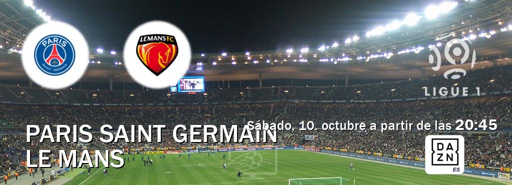 El partido entre Paris Saint Germain y Le Mans será retransmitido por DAZN España (sábado, 10. octubre a partir de las 20:45). El partido entre Paris Saint Germain y Le Mans será retransmitido por DAZN España (sábado, 10. octubre a partir de las 20:45).