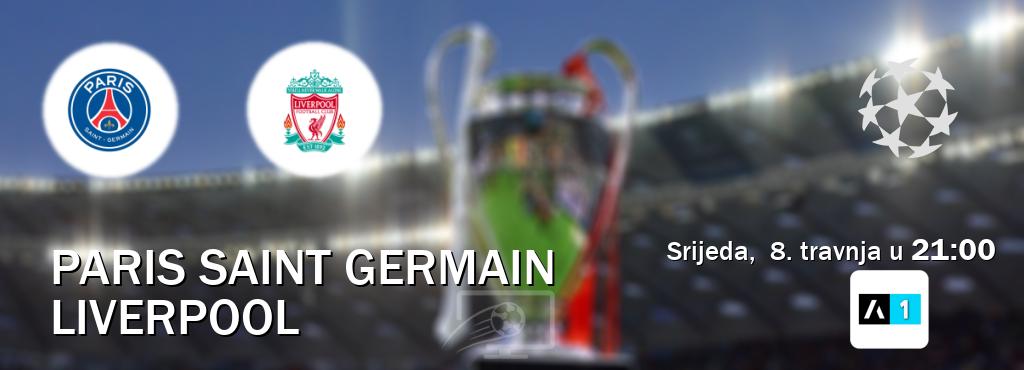 Izravni prijenos utakmice Paris Saint Germain i Liverpool pratite uživo na Arena Sport 1 (srijeda,  8. travnja u  21:00).