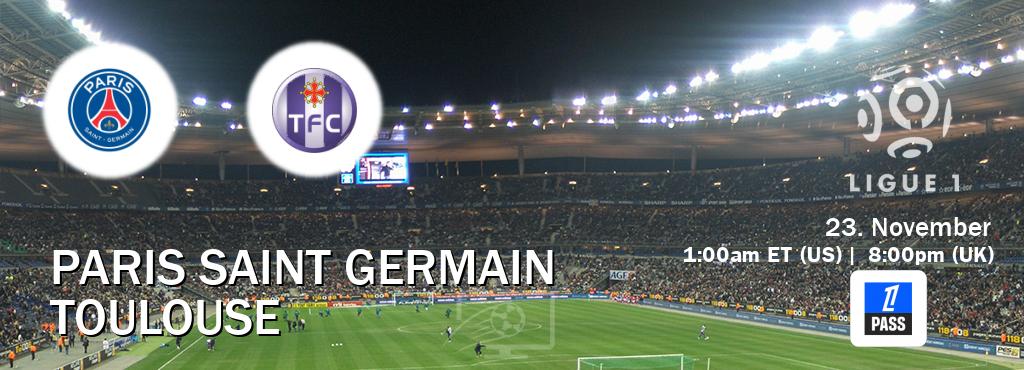 You can watch game live between Paris Saint Germain and Toulouse on Ligue 1 Pass(UK).