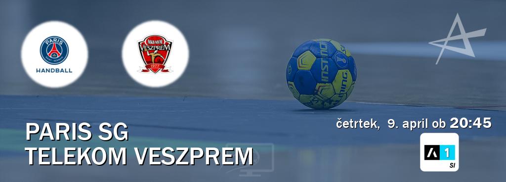 Prenos tekme med Paris SG in Telekom Veszprem v živo na Arena Sport 1 (četrtek,  9. april ob  20:45 uri).