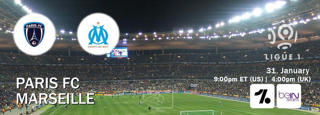 You can watch game live between Paris FC and Marseille on OneFootball and beIN SPORTS USA(US). You can watch game live between Paris FC and Marseille on OneFootball and beIN SPORTS USA(US).