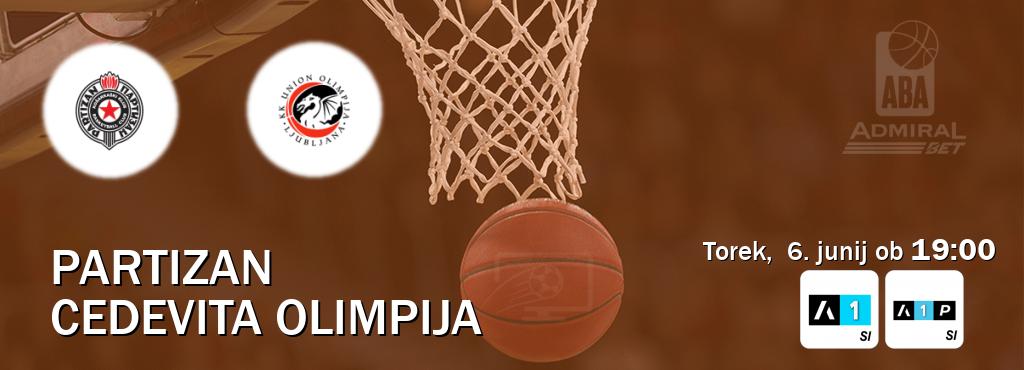 Prenos tekme med Partizan in Cedevita Olimpija v živo na Arena Sport 1 in Arena Sport Premium (torek,  6. junij ob  19:00 uri).