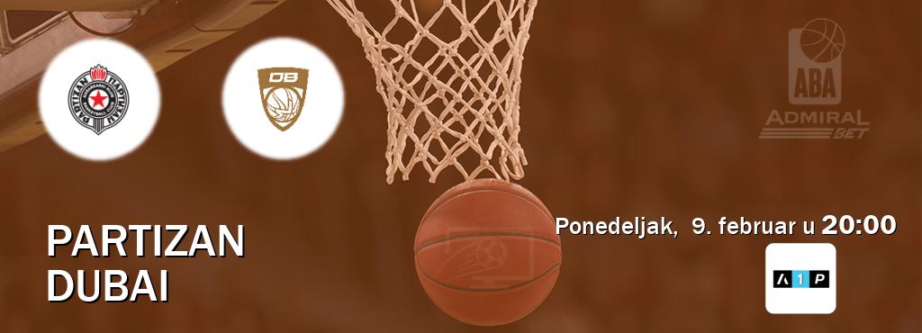 Izravni prijenos utakmice Partizan i Dubai pratite uživo na Arena Premium 1 (ponedeljak,  9. februar u  20:00).