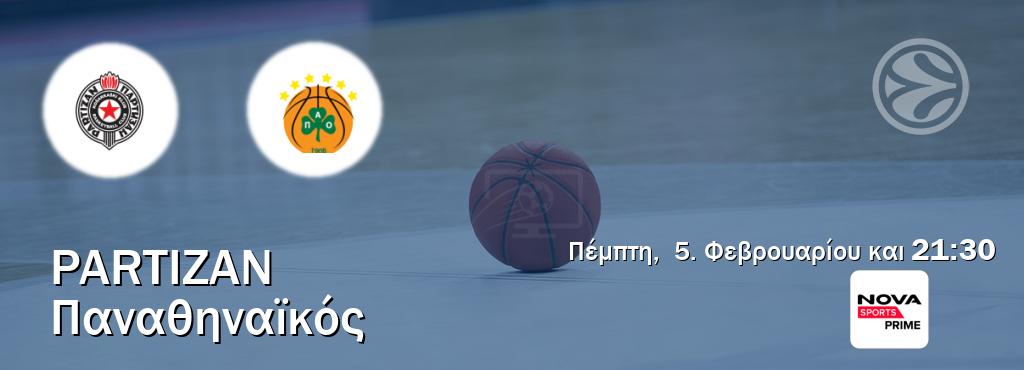 Παρακολουθήστ ζωντανά Partizan - Παναθηναϊκός από το Nova Sports Prime (21:30).