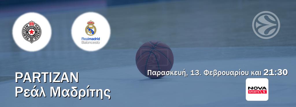 Παρακολουθήστ ζωντανά Partizan - Ρεάλ Μαδρίτης από το Nova Sports 5 (21:30).