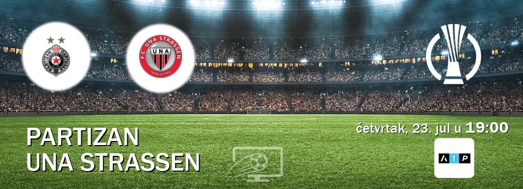 Izravni prijenos utakmice Partizan i UNA Strassen pratite uživo na Arena Premium 1 (četvrtak, 23. jul u 19:00). Izravni prijenos utakmice Partizan i UNA Strassen pratite uživo na Arena Premium 1 (četvrtak, 23. jul u 19:00).
