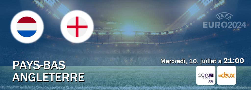 Match entre Pays-Bas et Angleterre en direct à la beIN Sports 1 et RTS Deux (mercredi, 10. juillet a  21:00).