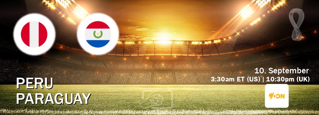 You can watch game live between Peru and Paraguay on SBS On Demand(AU).