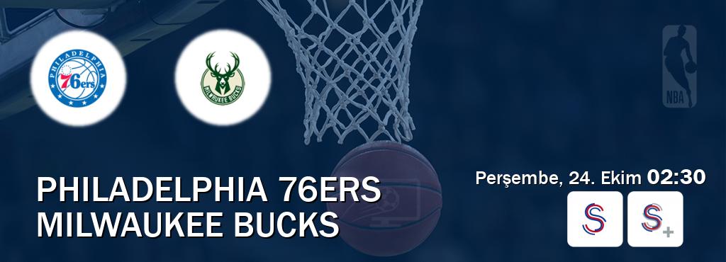 Karşılaşma Philadelphia 76ers - Milwaukee Bucks S Sport ve S Sport +'den canlı yayınlanacak (Perşembe, 24. Ekim  02:30).