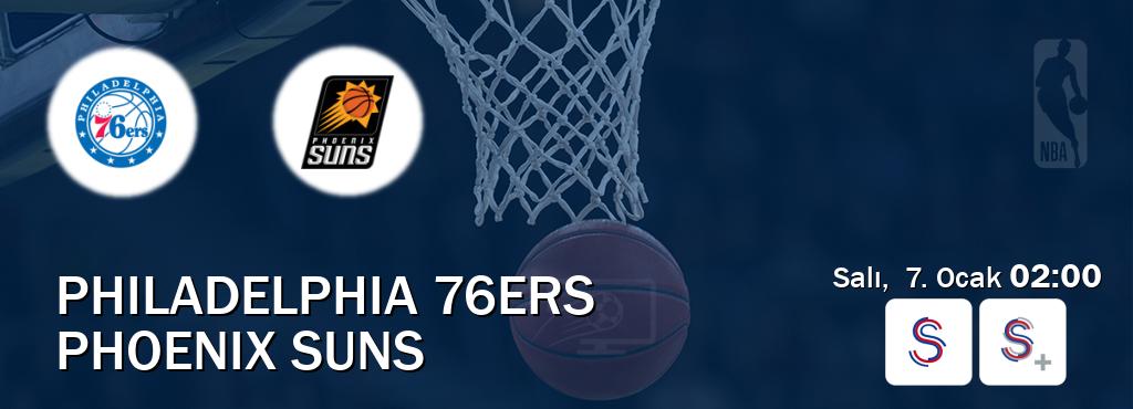 Karşılaşma Philadelphia 76ers - Phoenix Suns S Sport ve S Sport +'den canlı yayınlanacak (Salı,  7. Ocak  02:00).