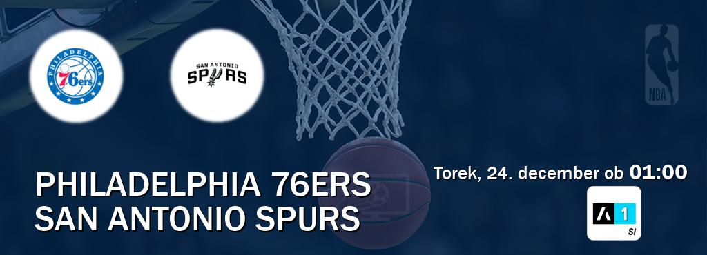 Prenos tekme med Philadelphia 76ers in San Antonio Spurs v živo na Arena Sport 1 (torek, 24. december ob  01:00 uri).