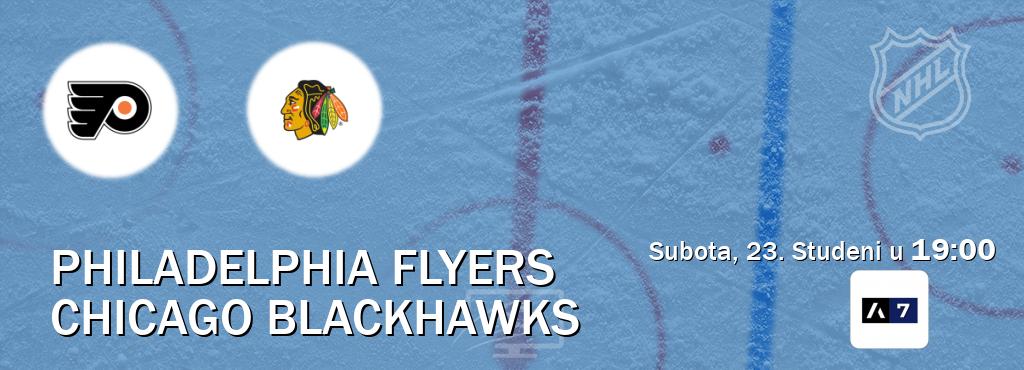 Izravni prijenos utakmice Philadelphia Flyers i Chicago Blackhawks pratite uživo na Arena Sport 7 (Subota, 23. Studeni u  19:00).