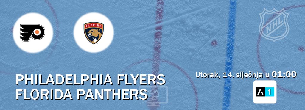 Izravni prijenos utakmice Philadelphia Flyers i Florida Panthers pratite uživo na Arena Sport 1 (utorak, 14. siječnja u  01:00).