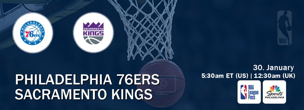 You can watch game live between Philadelphia 76ers and Sacramento Kings on NBA League Pass and NBCS Philadelphia(US).