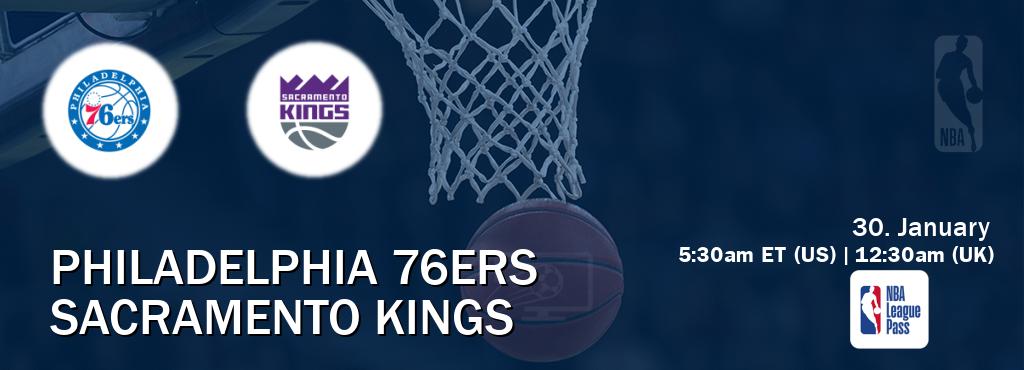 You can watch game live between Philadelphia 76ers and Sacramento Kings on NBA League Pass.