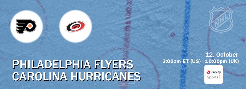 You can watch game live between Philadelphia Flyers and Carolina Hurricanes on Viaplay Sports 1(UK). You can watch game live between Philadelphia Flyers and Carolina Hurricanes on Viaplay Sports 1(UK).