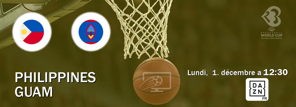 Match entre Philippines et Guam en direct à la DAZN (lundi,  1. décembre a  12:30).