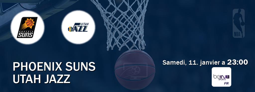 Match entre Phoenix Suns et Utah Jazz en direct à la beIN Sports 1 (samedi, 11. janvier a  23:00).