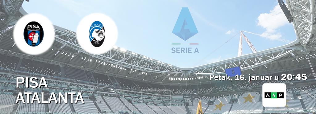 Izravni prijenos utakmice Pisa i Atalanta pratite uživo na Arena Premium 4 (petak, 16. januar u  20:45).