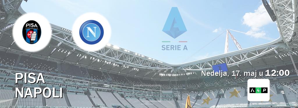 Izravni prijenos utakmice Pisa i Napoli pratite uživo na Arena Premium 4 (nedelja, 17. maj u  12:00).