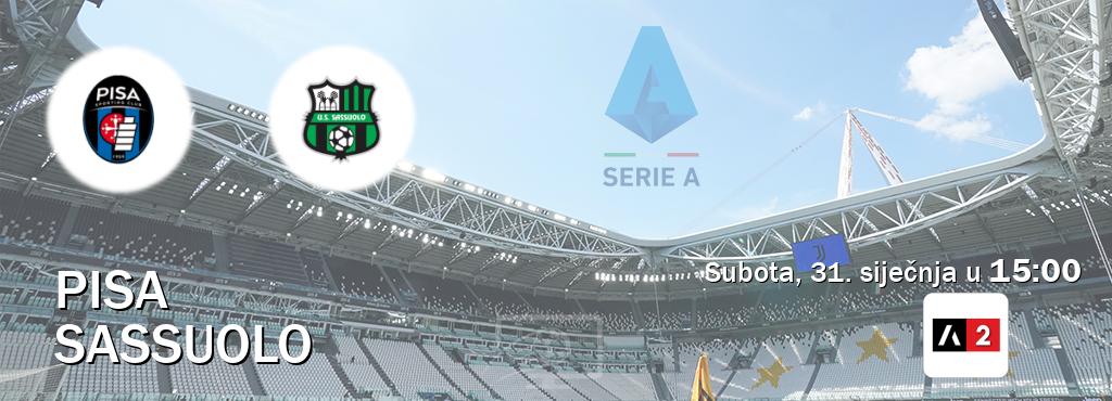 Izravni prijenos utakmice Pisa i Sassuolo pratite uživo na Arena Sport 2 (subota, 31. siječnja u  15:00).
