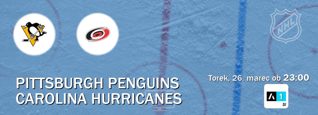 Dvoboj Pittsburgh Penguins in Carolina Hurricanes s prenosom tekme v živo na Arena Sport 1.