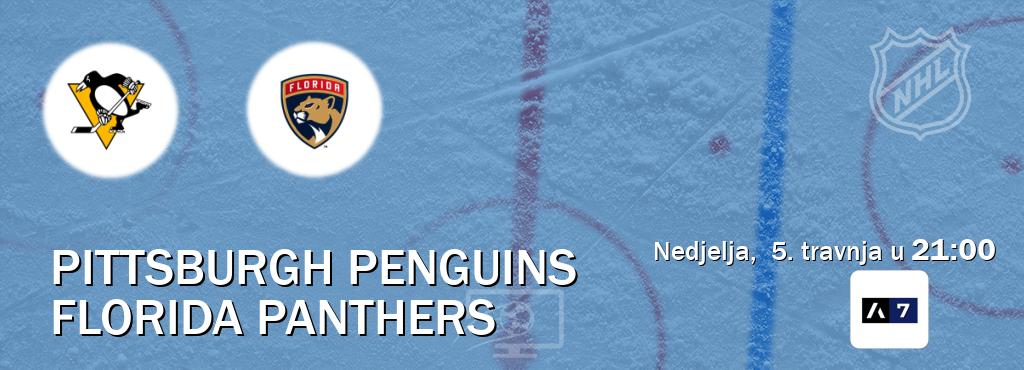Izravni prijenos utakmice Pittsburgh Penguins i Florida Panthers pratite uživo na Arena Sport 7 (nedjelja,  5. travnja u  21:00).