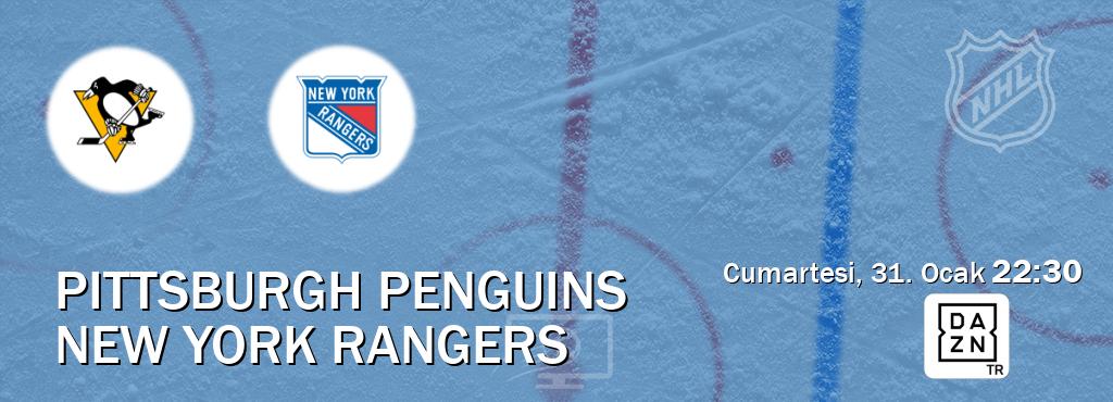 Karşılaşma Pittsburgh Penguins - New York Rangers DAZN'den canlı yayınlanacak (Cumartesi, 31. Ocak  22:30).