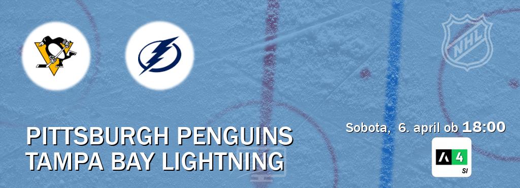 Dvoboj Pittsburgh Penguins in Tampa Bay Lightning s prenosom tekme v živo na Arena Sport 4.