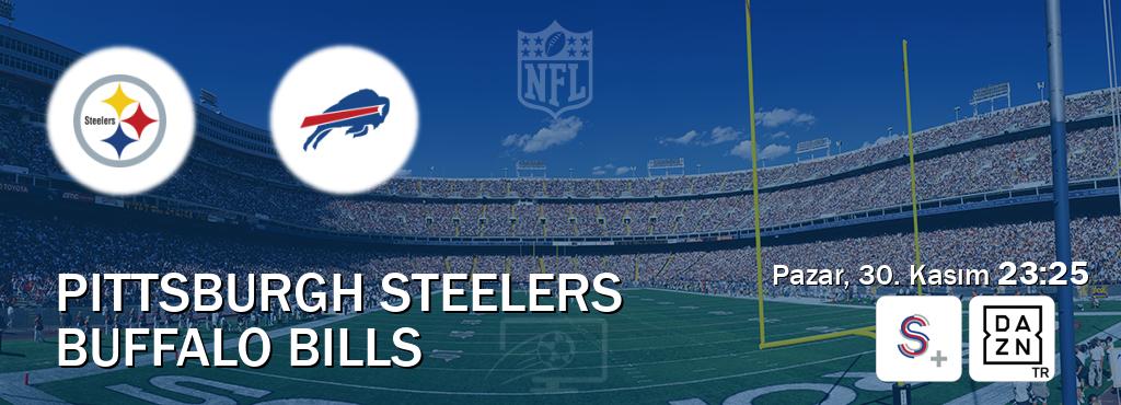 Karşılaşma Pittsburgh Steelers - Buffalo Bills S Sport + ve DAZN'den canlı yayınlanacak (Pazar, 30. Kasım  23:25).