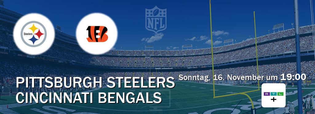 Das Spiel zwischen Pittsburgh Steelers und Cincinnati Bengals wird am Sonntag, 16. November um 19:00, live vom RTL+ übertragen. Das Spiel zwischen Pittsburgh Steelers und Cincinnati Bengals wird am Sonntag, 16. November um 19:00, live vom RTL+ übertragen.