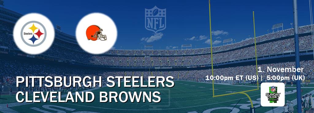 You can watch game live between Pittsburgh Steelers and Cleveland Browns on NFL Sunday Ticket(US). You can watch game live between Pittsburgh Steelers and Cleveland Browns on NFL Sunday Ticket(US).