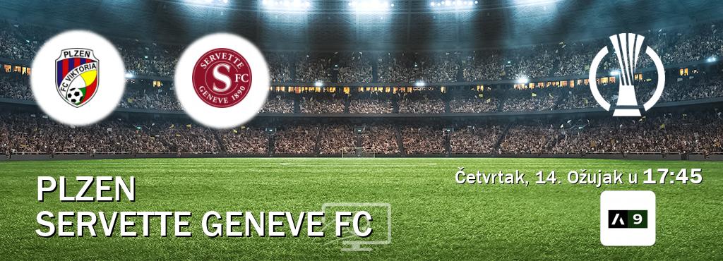 Izravni prijenos utakmice Plzen i Servette Geneve FC pratite uživo na Arena Sport 9 (Četvrtak, 14. Ožujak u  17:45).