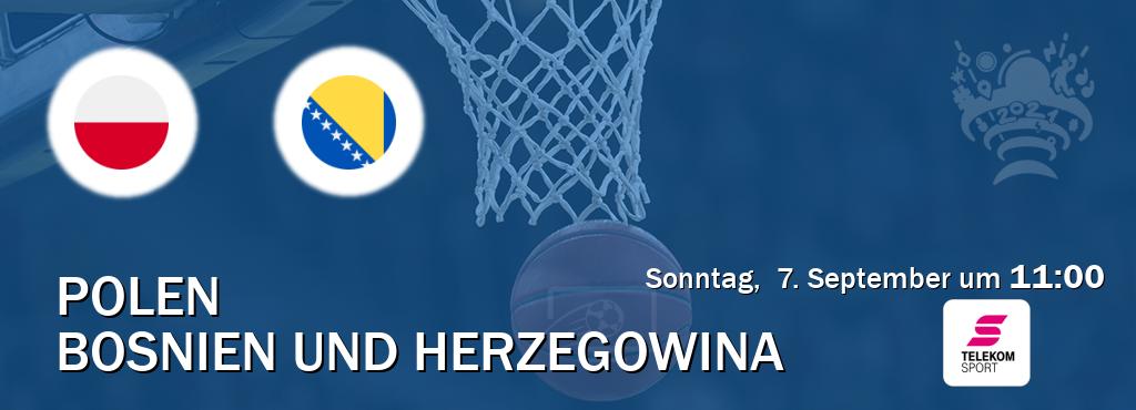 Das Spiel zwischen Polen und Bosnien und Herzegowina wird am Sonntag, 7. September um 11:00, live vom Magenta Sport übertragen. Das Spiel zwischen Polen und Bosnien und Herzegowina wird am Sonntag, 7. September um 11:00, live vom Magenta Sport übertragen.