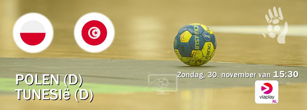 Wedstrijd tussen Polen (D) en Tunesië (D) live op tv bij Viaplay Nederland (zondag, 30. november van  15:30).