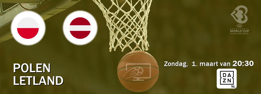 Wedstrijd tussen Polen en Letland live op tv bij DAZN (zondag,  1. maart van  20:30).