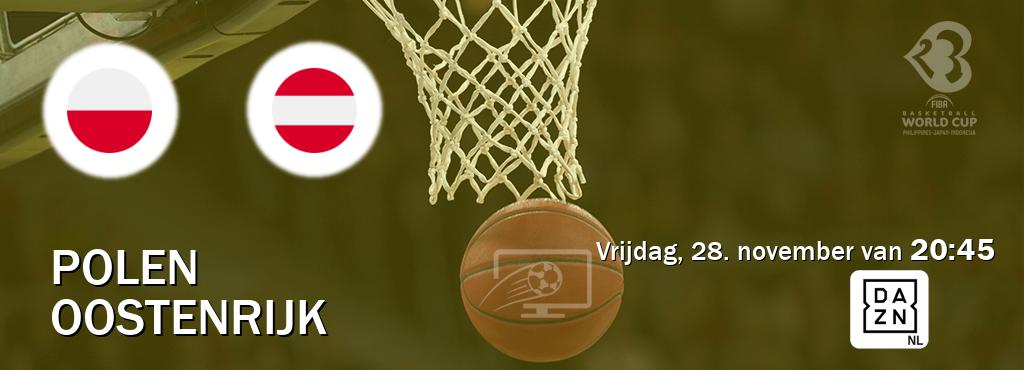 Wedstrijd tussen Polen en Oostenrijk live op tv bij DAZN (vrijdag, 28. november van  20:45).